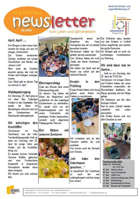 Newsletter Kita Pfiffikus