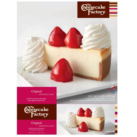 The Cheesecake Factory Original Cheesecake 1 81kg Costc