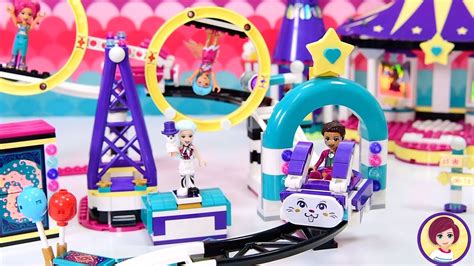 Lego Friends Magical Funfair Rollercoaster Finishing Up The Build