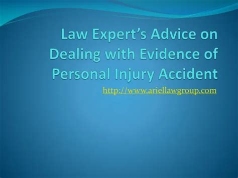 Ppt Dealing With Vehicle Accident Injury By Hiring An Attorney