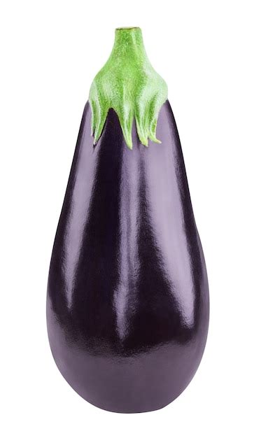 Premium Photo Ripe Fresh Raw Purple Eggplant Isolated