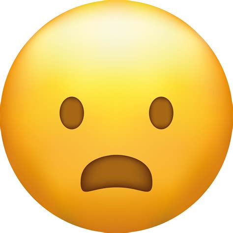 Astonished Emoji Shocked Emoticon With Gasping Face 22461798 Vector