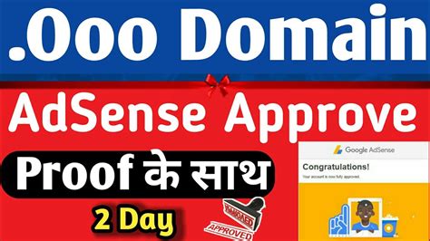 OOO Domain Google Adsense Approved Live Proof How To Get Approved