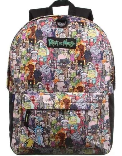 Mochila Escolar Dermiwil Mochila De Costas Escolar Rick And Morty