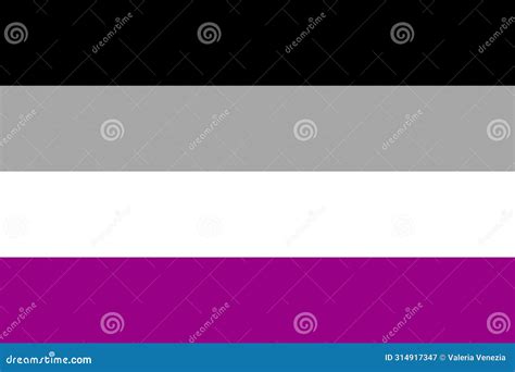 Illustration Of The Asexual Pride Flag Symbol Of Sexual Minorities Stock Illustration