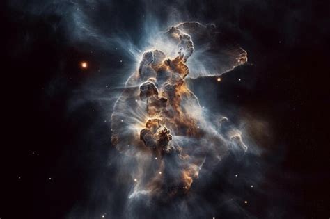 Premium AI Image | A nebula from the hubble space telescope shows a ...