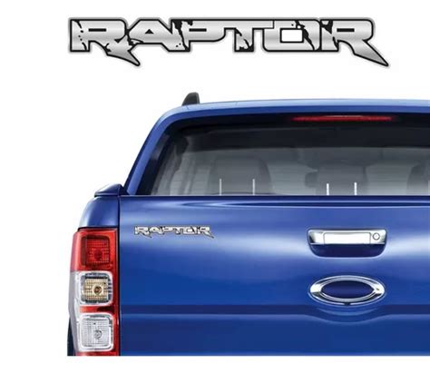 Adesivo Emblema Resinado Ford Ranger Raptor Cromado Parcelamento Sem