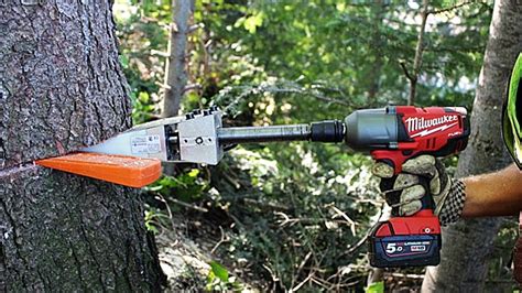 Ingenious Tool For Cutting Tree Incredible Technology Modern Woodworking Equipments Youtube