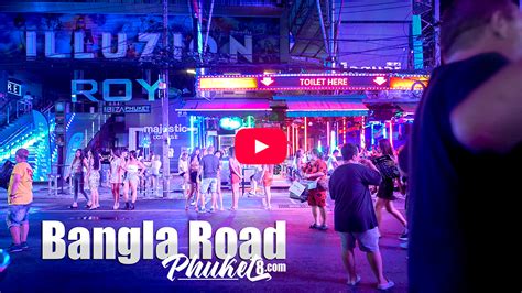 Bangla Road August 24 2022 Patong Beach Phuket 4k Thailand