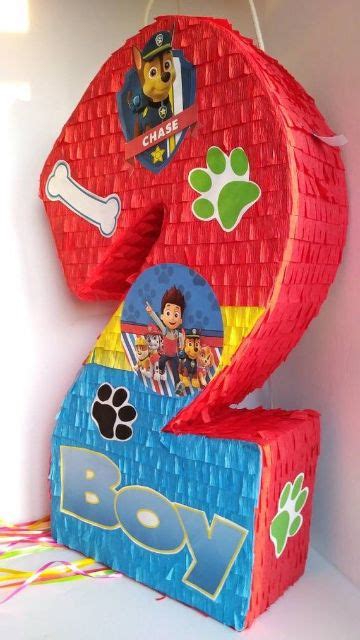 4 hermosas piñatas de paw patrol para niños