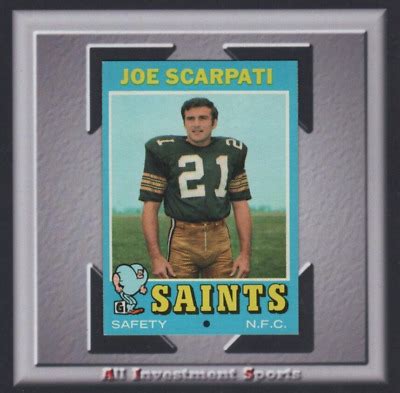 1971 Topps JOE SCARPATI 173 NM MT New Orleans Saints TD89 EBay