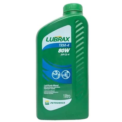 Óleo De Transmissão Lubrax TRM 4 80W API GL 4 Mineral 1LT PETROBRAS