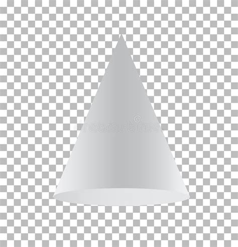 Cone Isolado No Fundo Transparente Sinal Do Cone Ilustração Stock