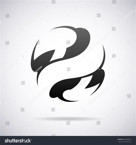 Vector Abstract Round Logo Design Template - 263806025 : Shutterstock