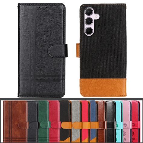 Voor Samsung Galaxy A G Case Flip Lederen Cover Siliconen Zachte Tpu