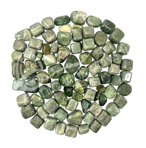 Green Garnet Tumbled Stones New Jersey Oceanic Linkways