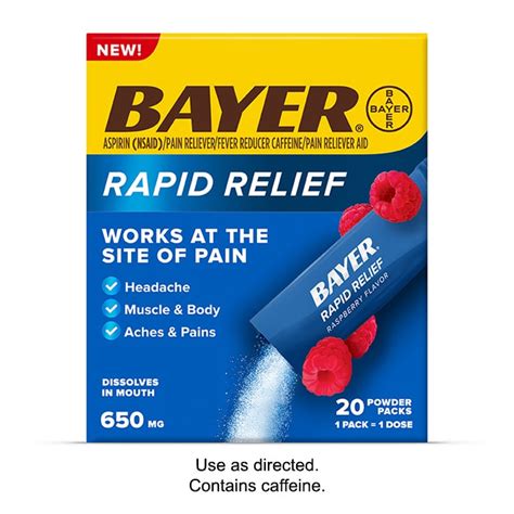 Bayer® Rapid Relief Powder Packs | Bayer® Aspirin