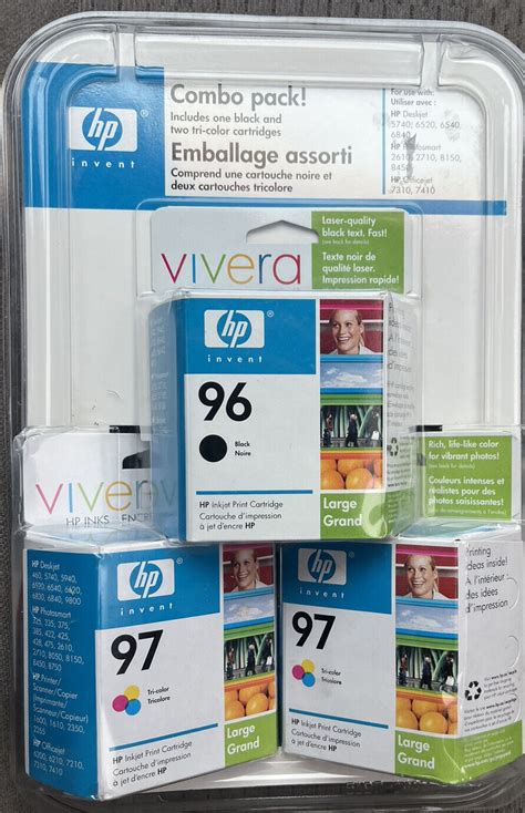 Hp Vivera Pack Printer Ink Combo Cartridge Black Tri Color