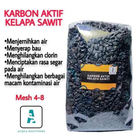 Jual TPBZ9855 KARBON AKTIF KELAPA SAWIT 1KG CARBON ACTIVE MEDIA FILTER