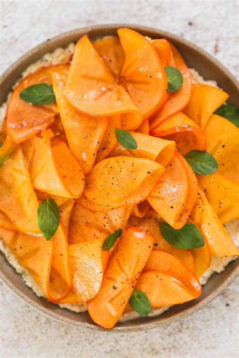 Winter Persimmon Salad Recipe With Lemon Vinaigrette