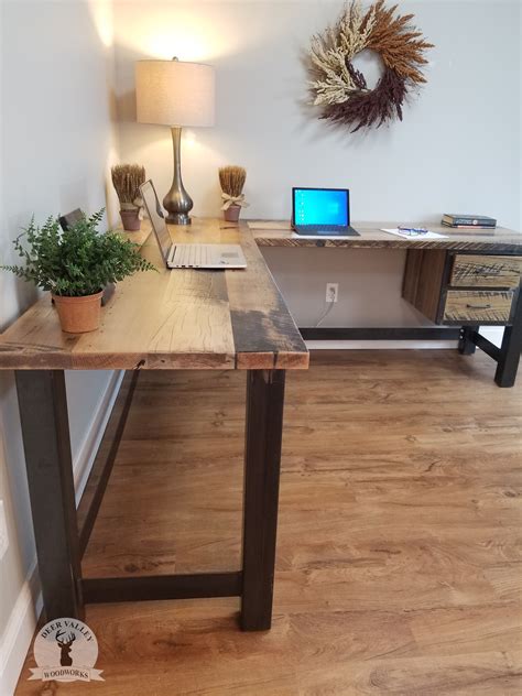 Buy Handmade Reclaimed Wood Office Desk Barnwood Computer Desk Corner