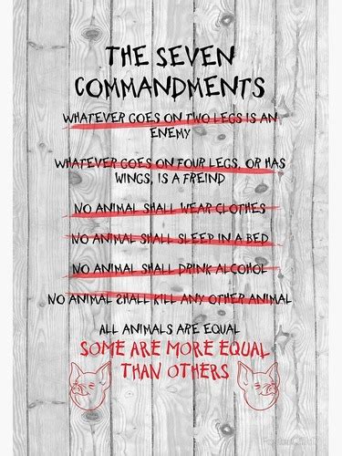 Animal Farm Commandments