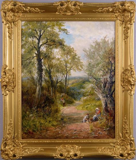 George Turner - Landscape oil painting of a Derbyshire lane For Sale at ...