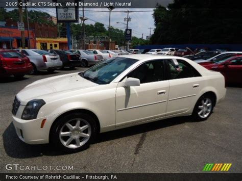 White Diamond 2005 Cadillac Cts Sedan Light Neutral Interior