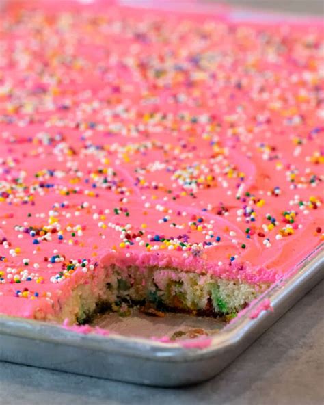 Funfetti Sheet Cake Recipe