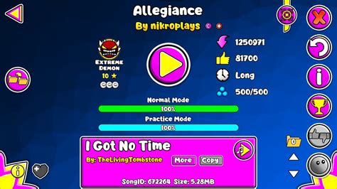 Allegiance Extreme Demon By Nikroplays Geometry Dash YouTube