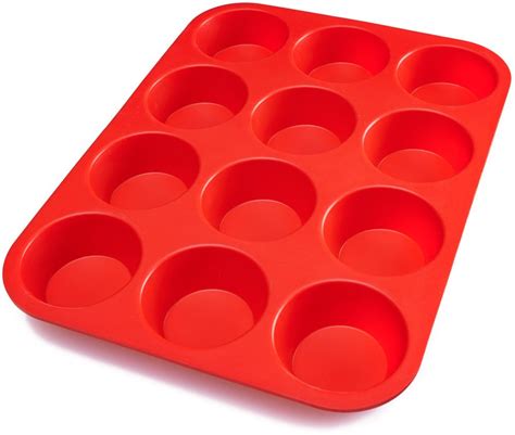 BakeMaster Silicone Muffin Pan Silicone Cupcake Pan 100 Food Grade