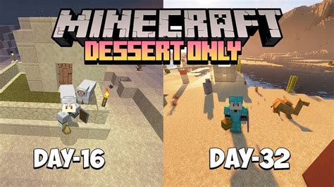 Hari Di Minecraft Tapi Desert Only Petualangan Di Nether Dimulai