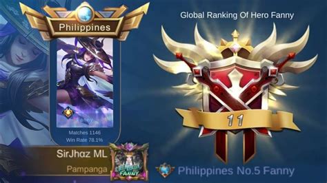 Top Global Fanny Challenge Warm Up Rank Game MLBB YouTube