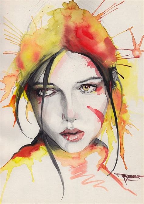 Beautiful Watercolor Paintings By Mekhz Watercolor Portraits