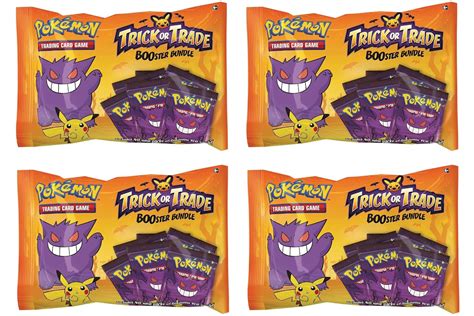 Pokémon Tcg Trick Or Trade Halloween Booster Bundle 40 Packs 4x Lot Us