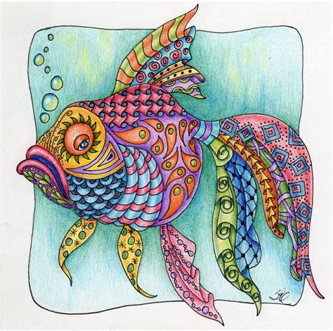 Zentangle Fish Patterns