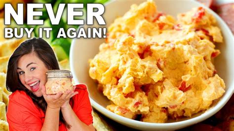 Homemade In Less Than 10 Minutes The Best Pimento Cheese Recipe Youtube