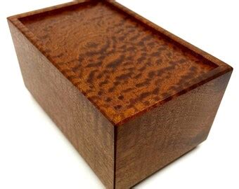 Large Jatoba Wood Cremation Urn For Human Ashes Full Size Wooden Urn