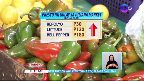 Ilang Gulay Baguio At Tagalog Sa Palengke Nagmahal Ng P10 20 Kilo