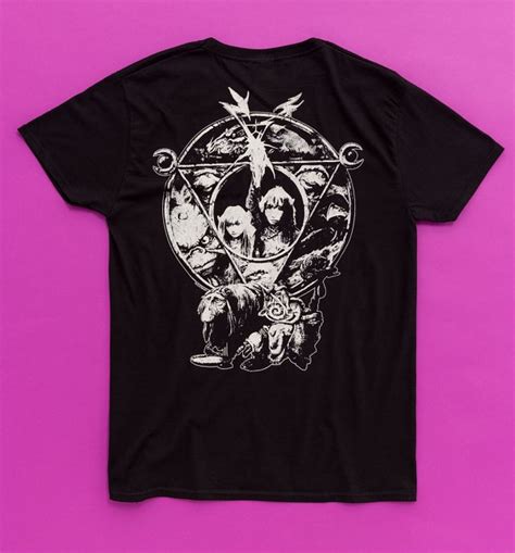 The Dark Crystal Mystic Circle Black T Shirt With Back Print