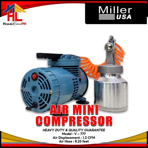 Miller Air Mini Compressor V 777 V 888 Commercial Industrial