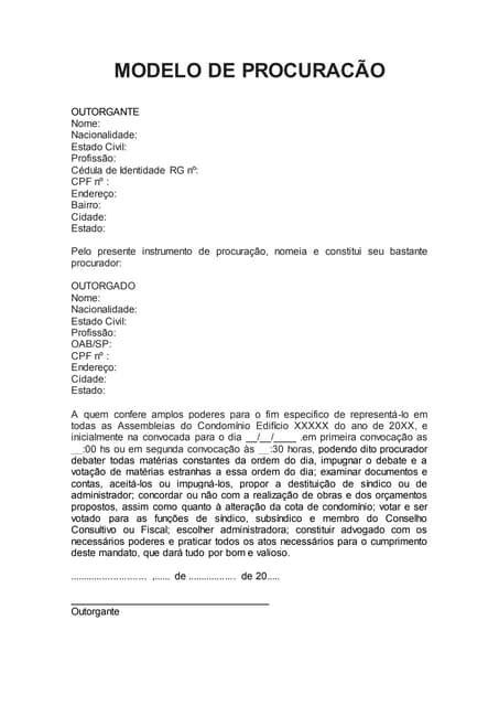 Procuracao Sindiconet Pdf