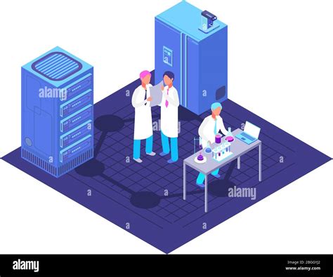 Qu Mica Concepto Isom Trico De Laboratorio Farmac Utico Con Equipo De