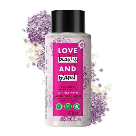 Love Beauty And Planet Rice Water And Angelica Seed Oil Silicone Free Shampoo For Curly And Wavy