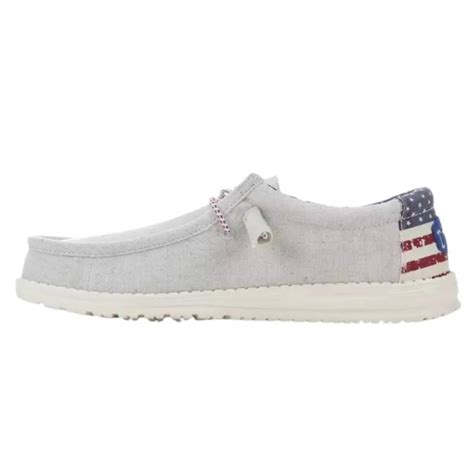 Hey Dude Shoes Hey Dude Wally Off White Patriotic Shoes Poshmark