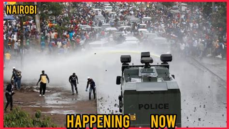 Happening Now Heavy Demonstrations Rocks Nairobi Heading State House