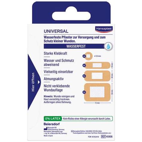 Hansaplast Universal Pflasterstrips Wasserfest 20 St Bei APONEO Kaufen