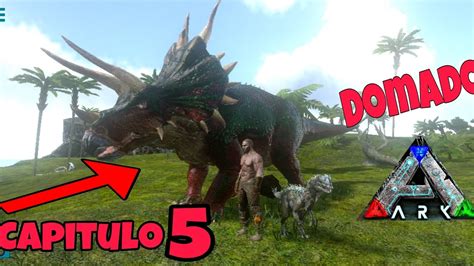 Jugando ark móvil episodio 5 Domamos un triceratops y más YouTube