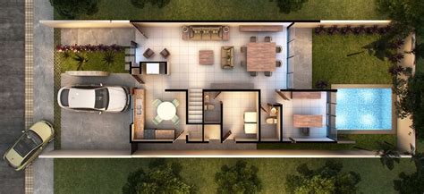 Plano De Casa En D Planos De Casas Modernas