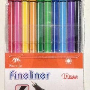 Caneta Fineliner Cores Ponta Fina Mm Moure Jar Leroy Merlin